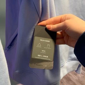 BABY BLUE HOODED SWEATSHIRT